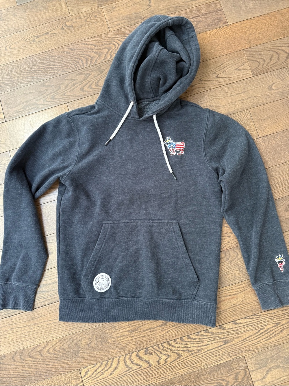 Kids blue goat hoodie